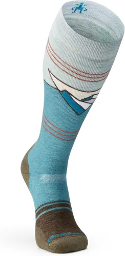 Vista 2 de Smartwool Calcetines de lana merina para snowboard, con cojín completo, sobre la pantorrilla, para hombre y mujer