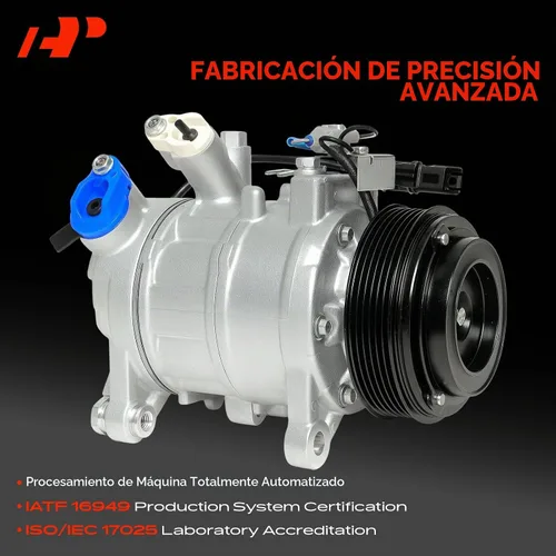 Vista 3 de Compresor de aire acondicionado A-Premium con embrague