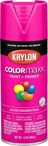 Vista 51 de Krylon K05554007 COLORmaxx Pintura en aerosol y base para uso en interiores y exteriores, color almendra satinada, 12 onzas (paquete de 1)