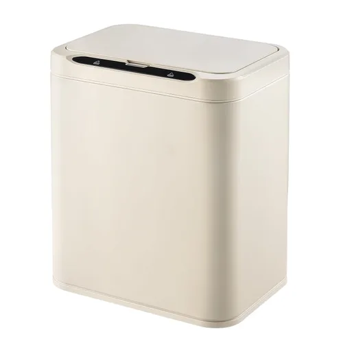 Vista 12 de ELPHECO Basurero de acero inoxidable para oficina, con sensor de movimiento, sin contacto, cubo de basura inteligente automático para cocina, Verde