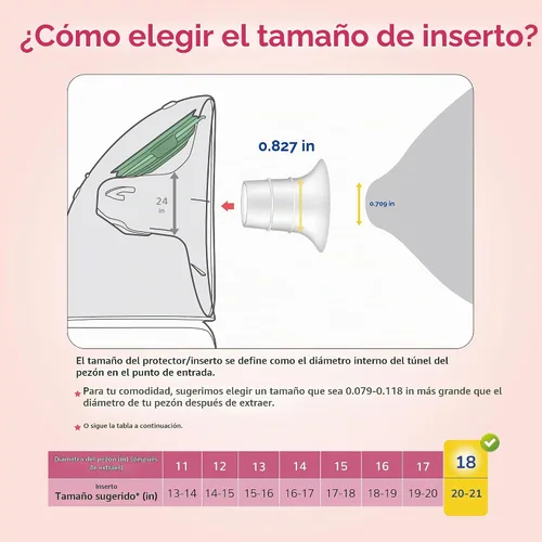 Vista 5 de Maymom Insertos de brida de 0.512 in para Medela, Spectra 0.945 in Shields/Flanges, Momcozy/Willow Wearable Cup. Compatible con Medela Freestyle