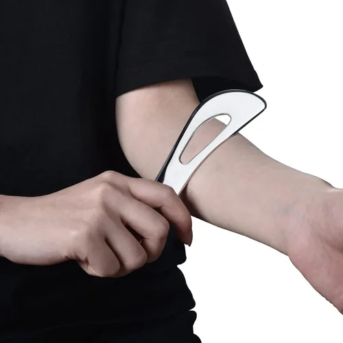 Vista 6 de BYYDDIY Herramienta de raspado muscular de acero inoxidable Gua Sha, herramientas de masaje de raspado, herramienta para tejido cicatricial