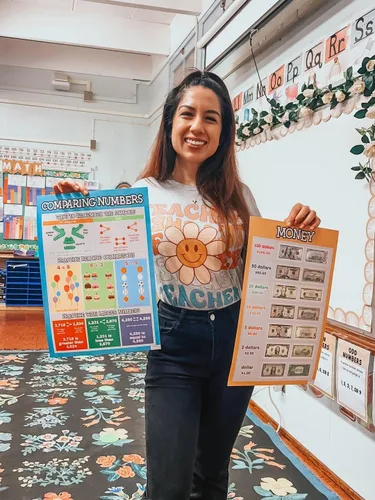 Vista 7 de Flora Maria Shop Juego de 33 pósteres educativos para niños de 1 a 3 años – 66 opciones de aprendizaje para niños de 3 a 5 años – Decoración