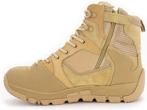 Vista 3 de RYNO GEAR Trek Coolmax Botas tácticas con cremallera lateral