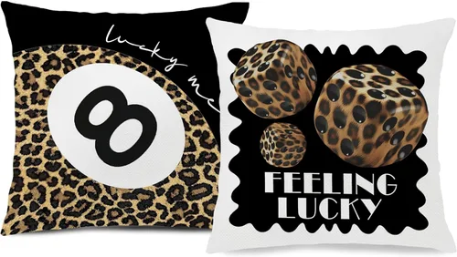 Vista 34 de Trendy Leopard Cheetah Print Pillow Covers 18x18 Set of 4