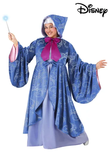 Vista 5 de Disfraz Premium de Hada Madrina Plus Size para Mujer de Disney Multicolor