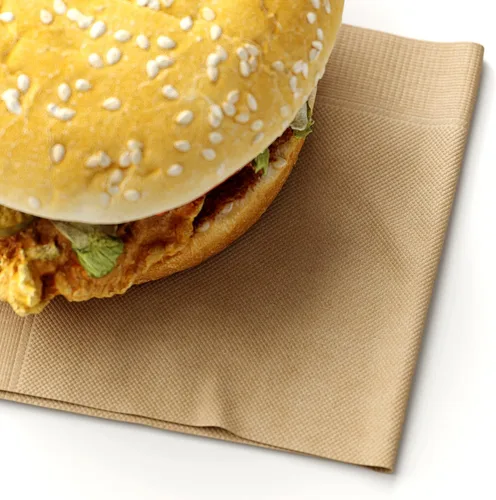 Vista 6 de Paquete de 1000 servilletas de papel kraft natural compostables color marrón – Servilletas pequeñas de 9 x 9 pulgadas para barra y cóctel sin
