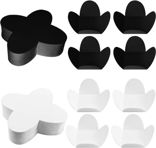 Vista 10 de 200 forros para cupcakes, envoltorios de trufas, tazas de caramelo de chocolate, forros para hornear para bodas, fiestas, cumpleaños, baby shower