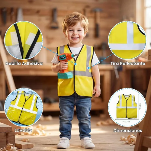 Vista 6 de CUTE STONE Juego de herramientas para niños de 168 piezas con taladro