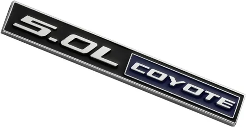 Vista 3 de 1pcs 5.0L Coyote Emblem 3D Badge V8 Engine Trunk Sticker Sticker Reemplazo para Mustang & F150 (Cromo/Azul)