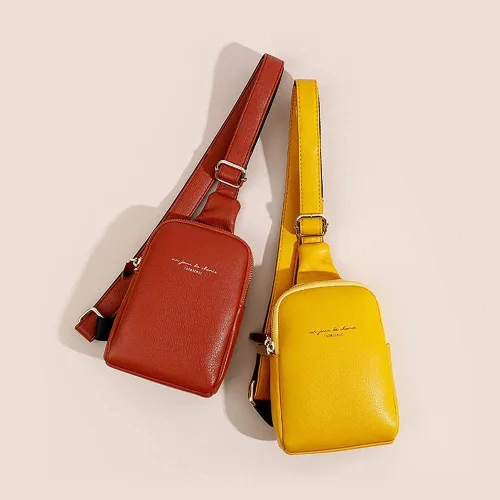 Vista 6 de Aomiduo Mochila pequeña de cuero cruzada para estudiantes mujeres y niñas