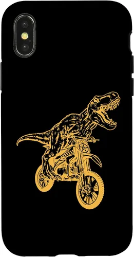 Vista 4 de Carcasa para iPhone 15 Motocross Dinosaur Dirtbike Dino - Dirt Bike Dinosaur