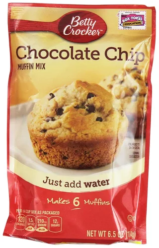 Vista 27 de Betty Crocker Mezcla de muffins de nuez de plátano, hecha con nueces, 6.4 onzas (paquete de 9)