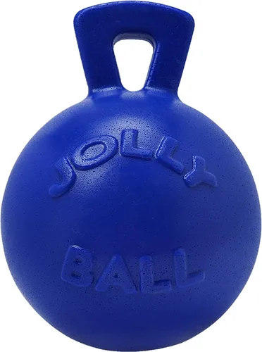 Vista 20 de Jolly Pets Tug-n-Toss - Pelota de juguete resistente para perros con asa, 4.5 pulgadas/pequeña, azul (445 BL)