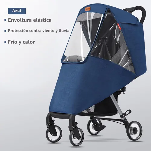 Vista 8 de Protector contra el Clima Frío para Cochecito de Bebé Escudo de Invierno Universal Resistente al Viento Cubierta de Lluvia para Cochecito Protección