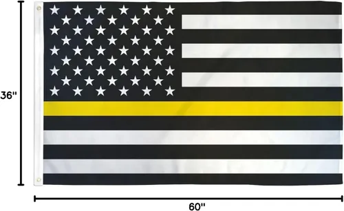 Vista 2 de Seguridad amarilla fina durable de la recuperación de la remolque de los despachadores de la emergencia de la bandera de la bandera de la línea