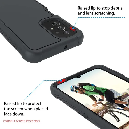 Vista 7 de DUEDUE Funda para Samsung A32 5G, grado militar a prueba de golpes, protección contra caídas, cuerpo completo, resistente, con soporte de clip