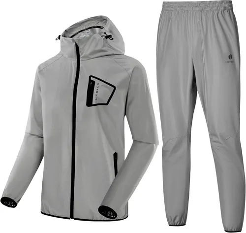 Vista 13 de HOTSUIT Sauna Suit Men Anti Rip Boxing Sweat Suits Exercise Workout Jacket