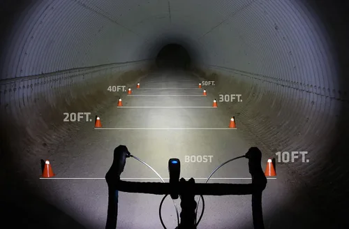 Vista 5 de NiteRider Lumina 900 Boost - Luz de bicicleta USB recargable MTB, luz delantera de bicicleta LED, lúmenes potentes, resistente al agua, luz