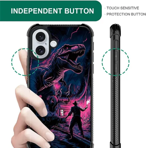 Vista 1004 de Funda compatible con iPhone 15, diseño de elefantes africanos, diseño increíble a prueba de golpes, antiarañazos, carcasa trasera de policarbonato