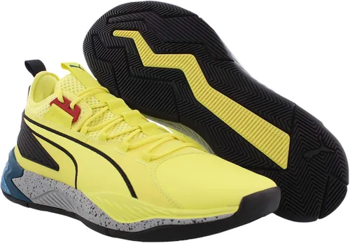 Vista 2 de PUMA Uproar Spectra - Tenis de baloncesto para hombre, color amarillo, Amarillo Negro