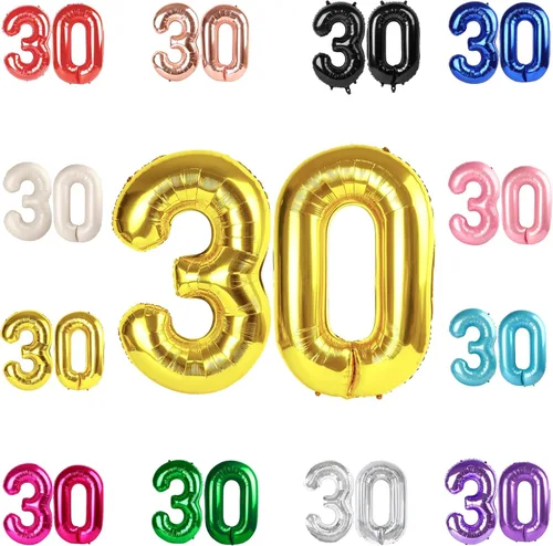 Vista 311 de Globo negro del número 0 de 40 pulgadas – globo número 0, decoraciones
