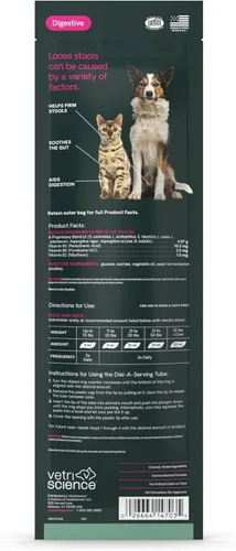 Vista 8 de VetriScience Pasta de ayuda para la diarrea de acción rápida con probióticos y vitaminas B, suplemento de apoyo digestivo de equilibrio rápido