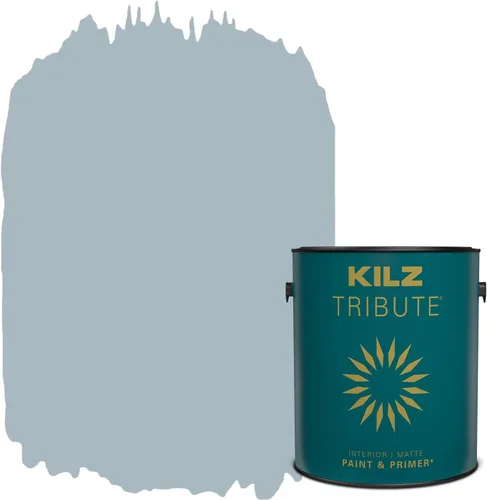 Vista 176 de KILZ TRIBUTE Pintura e Imprimación, Interior, Muestra de Color, Almost Aqua, 8 Onzas