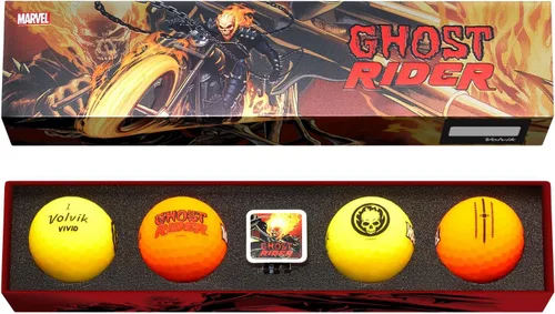 Vista 4 de Volvik Vivid Marvel Golf Ball Gift Sets (4 Pack)