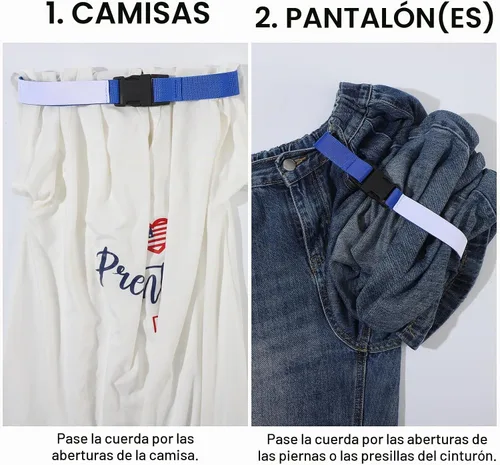 Vista 4 de Suzile 12 piezas de correa de lavandería con hebilla, correa de sustitución de cuidado de lavado, accesorios de bucle de limpieza doméstica