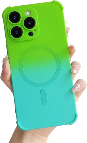 Vista 7 de Funda magnética para iPhone 12 de 6.1 pulgadas con protector de lente de cámara, protección contra caídas [compatible con Magsafe] Funda delgada