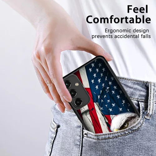 Vista 4 de Funda para Galaxy A14 5G, delgada, antiarañazos, bordes antideslizantes, a prueba de golpes, funda protectora trasera de TPU para Samsung Galaxy A14