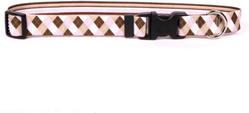 Vista 5 de Yellow Dog Design Collar de perro con rayas navideñas, tamaño grande, 1 pulgada de ancho