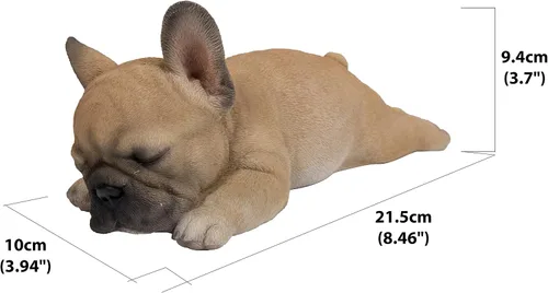 Vista 5 de Hi Line 87710-G - Figura de cachorro de bulldog francés durmiendo
