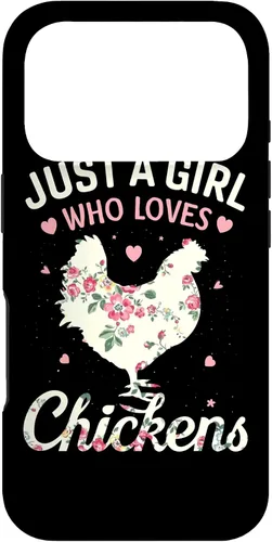 Vista 30 de Just A Girl Who Loves Chickens, Floral Farmer Girl Case for iPhone 17