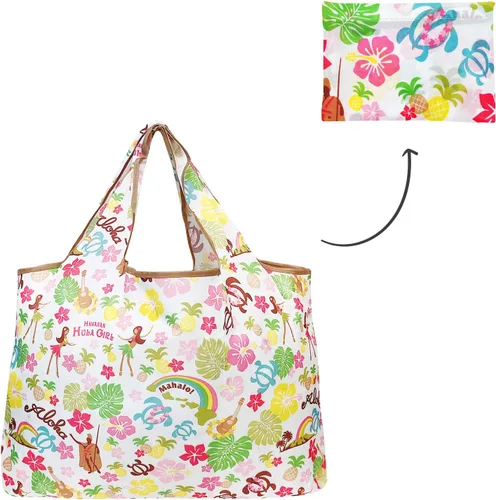Vista 7 de allydrew Bolsas grandes plegables de nailon reutilizables para comestibles, paquete de 3