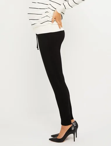 Vista 3 de Motherhood Maternity Joggers esenciales de maternidad de rizo francés para mujer