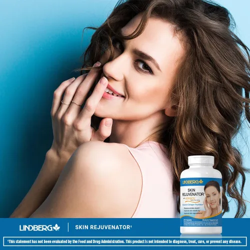 Vista 6 de Rejuvenecedor de piel Lindberg con Verisol 270 Tabletas con péptidos de colágeno Suplemento para cabello, piel y uñas