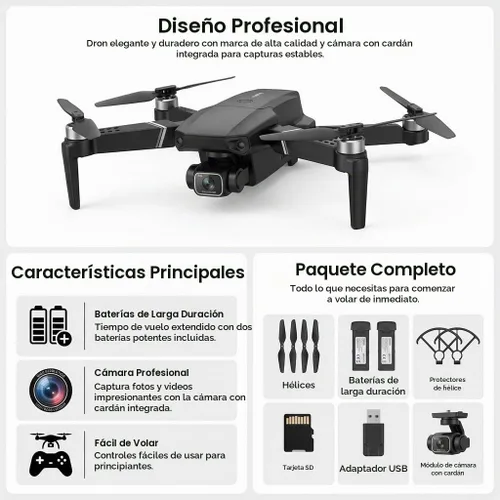 Vista 3 de Dron elicci E88 con controlador de pantalla con tarjeta SD, mini dron plegable para principiantes, 2 baterías, vuelos con volteretas de 360°