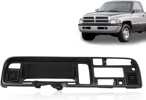 Vista 11 de PIT66 Cubierta de bisel de tablero TPE color negro compatible con Dodge Charger Plymouth Belvedere Coronet GTX Road Runner Satellite 1971-1974 Panel