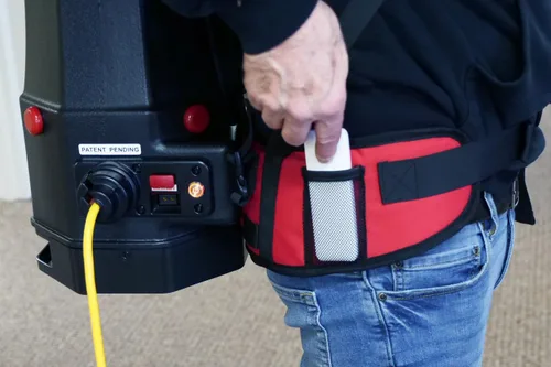 Vista 5 de Cen-Tec Systems Aspiradora de mochila comercial HEPA de 6 cuartos de galón con juego de accesorios