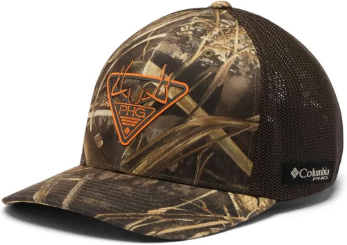 Vista 16 de Columbia Gorra unisex de malla de camuflaje PHG Signo Mossy Oak Bottomland/Negro/Phg