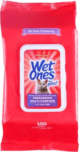 Vista 10 de Wet Ones Paquete mixto de 13 toallitas húmedas para humanos y gatos, aroma fresco 10 paquetes de toallitas antibacterianas para manos y cara, 20