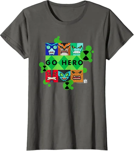 Vista 7 de Ben 10 Go Hero - Camiseta, Azul / Patchwork, S