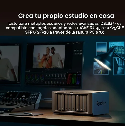 Vista 3 de Synology 8 Bay DiskStation DS1825+ (sin disco)