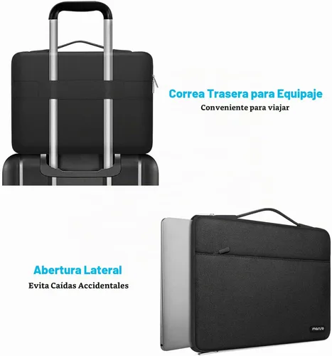 Vista 3 de MOSISO Funda protectora para laptop 360, portátil de 13-13.3 pulgadas Negro