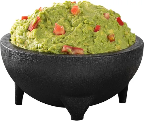 Vista 10 de Restaurantware -Cuenco para salsa de 4 onzas, 1 cuenco Molcajete de diseño de 3 patas, apto para microondas, lavavajillas, recipiente de plástico