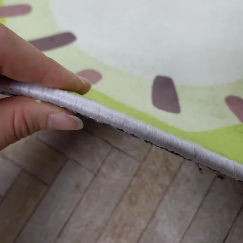 Vista 4 de Bonita alfombra de fruta kiwi fresca y fresca para decoración del hogar para cocina, habitación de niños, baño, dormitorio, antideslizante, lavable