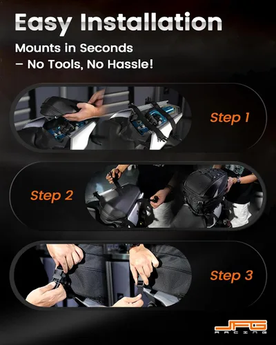 Vista 7 de Bolsa de asiento para motocicleta, doble uso, impermeable, bolsa de almacenamiento, bolsa para guardar el casco