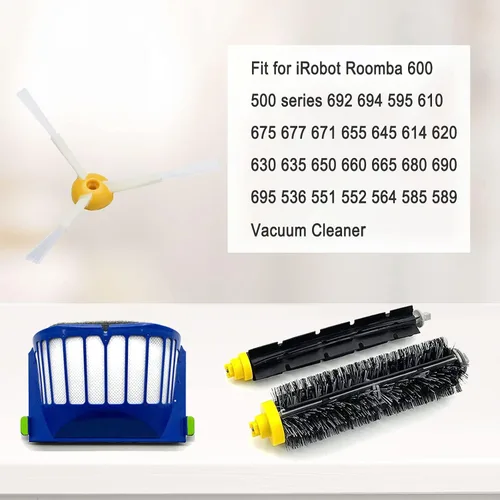 Vista 2 de Rjnlsc Paquete de 9 piezas de repuesto para irobot Roomba 600 500 Series 694 675 676 692 695 677 671 655 645 690 680 660 650 620 614 595 585 564 , 4